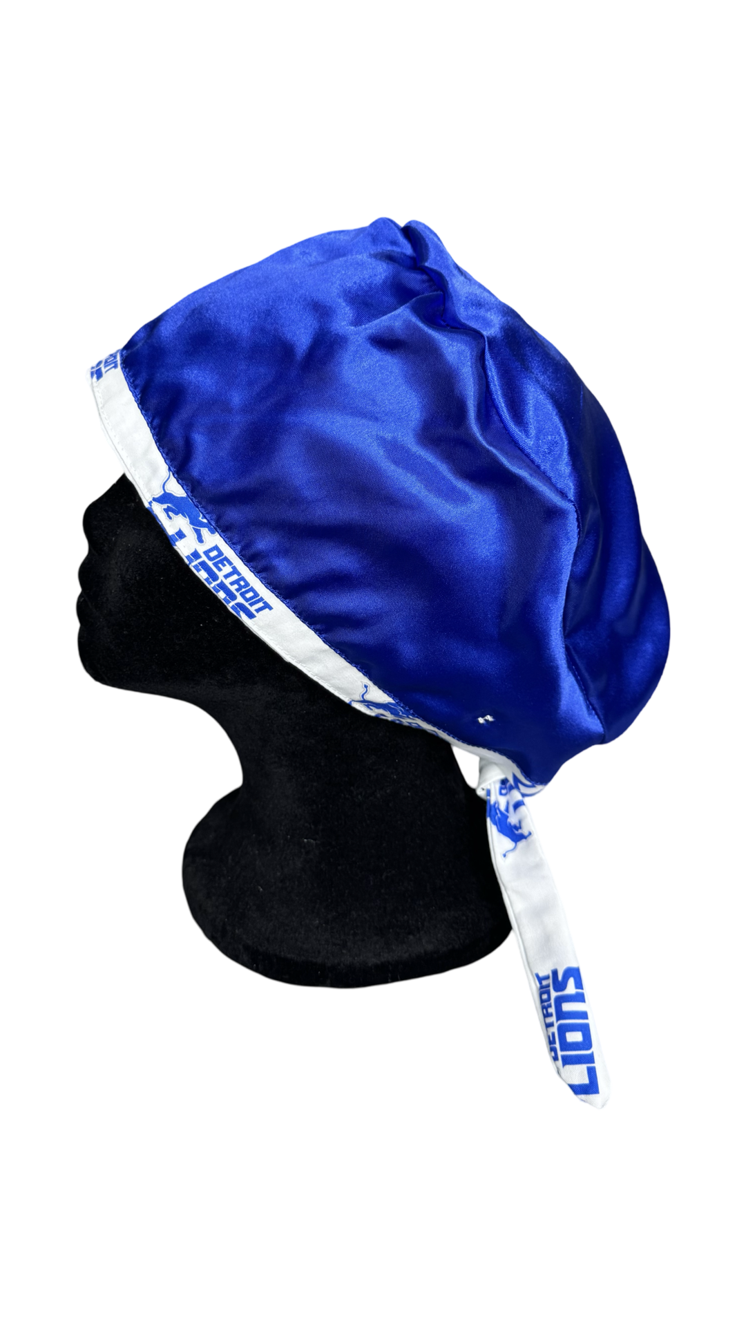 Detroit Lions Satin Lined Scrub Cap- White
