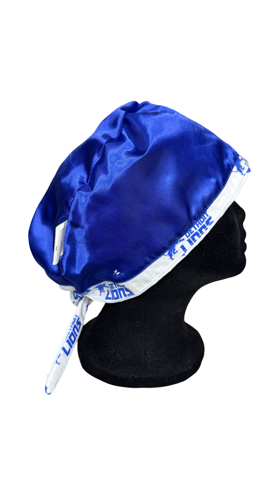 Detroit Lions Satin Lined Scrub Cap- White