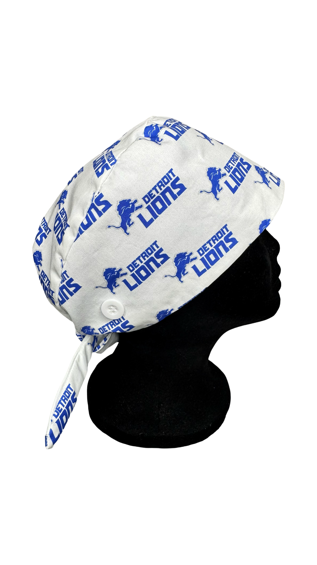 Detroit Lions Satin Lined Scrub Cap- White