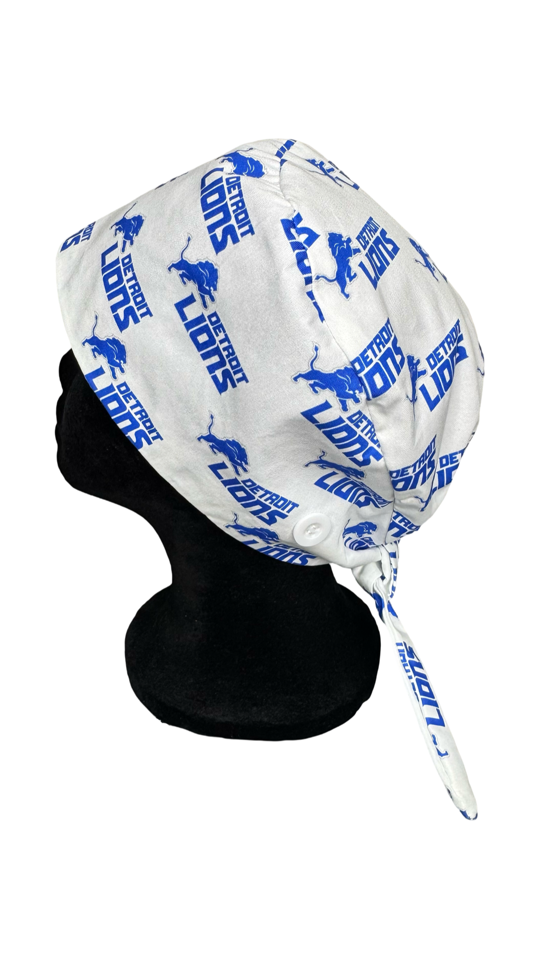 Detroit Lions Satin Lined Scrub Cap- White