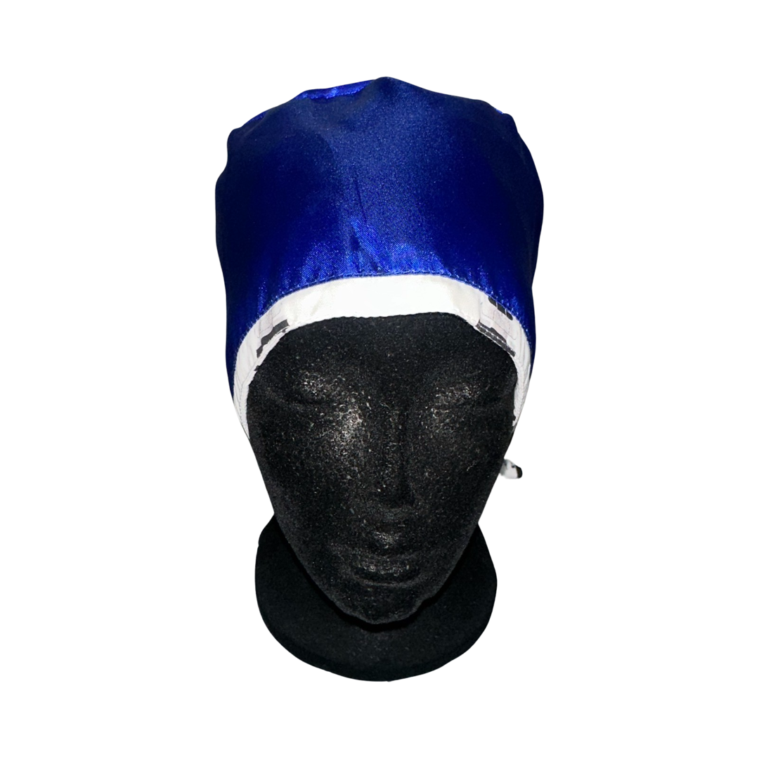 Satin Lined Tie Back Scrub Cap- Da Vinci Robot White