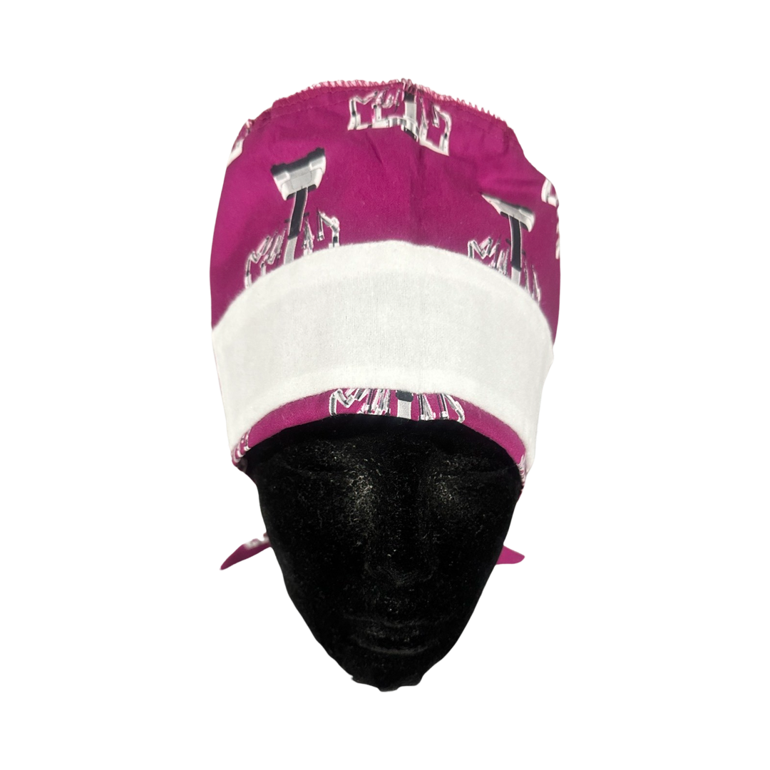 Da Vinci Robot Scrub Cap Burgundy- No Satin Lining