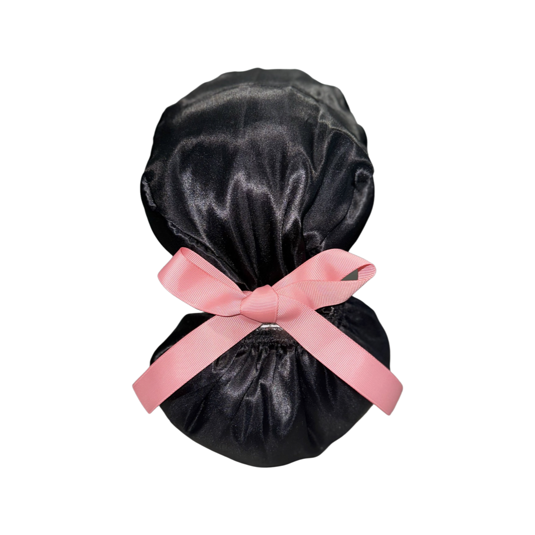 Satin Lined Ponytail Scrub Cap- Reindeer