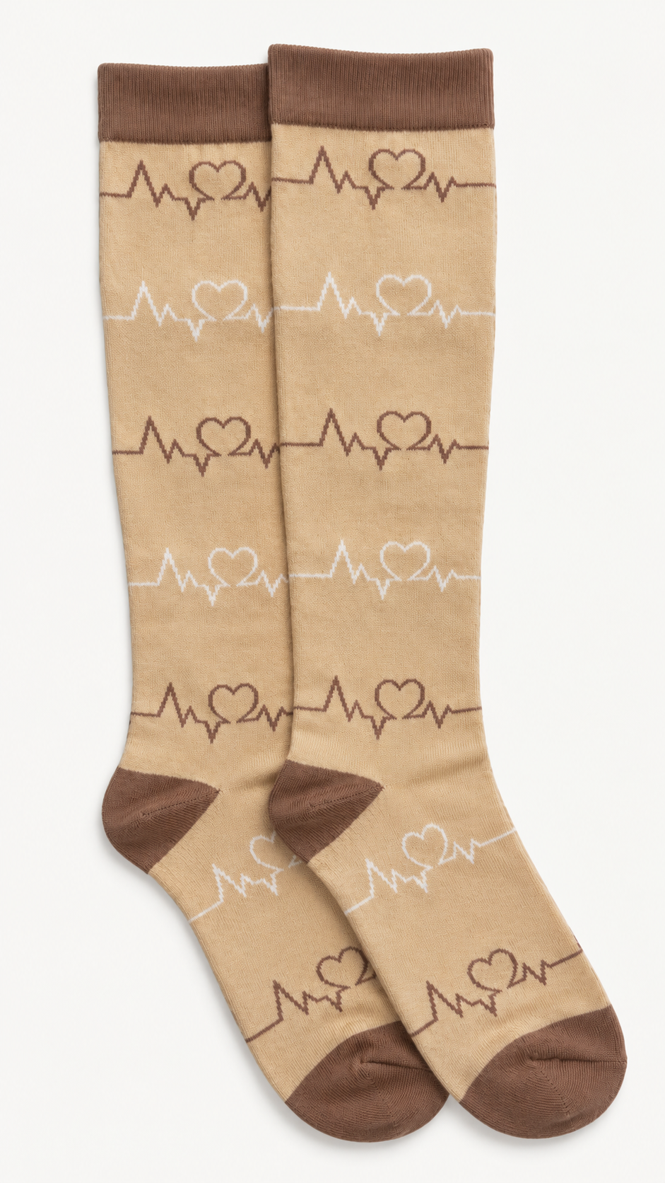 Pulse Check Mocha Compression Socks