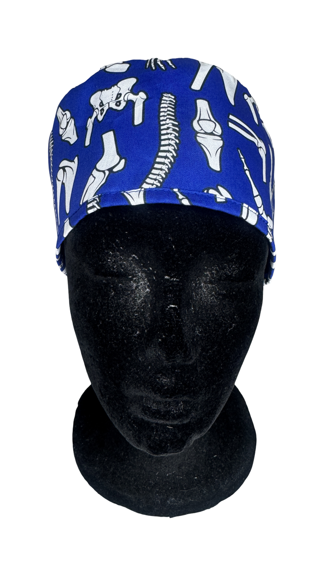 Men's Satin Lined Tie Back Scrub Cap- Bones