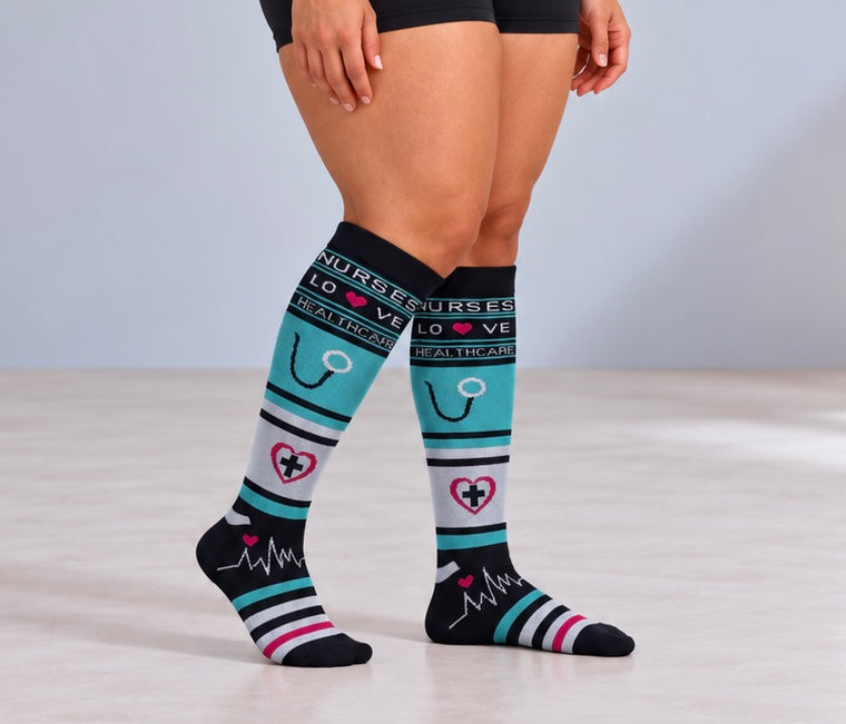 Nurses Love Healthcare Compression Socks