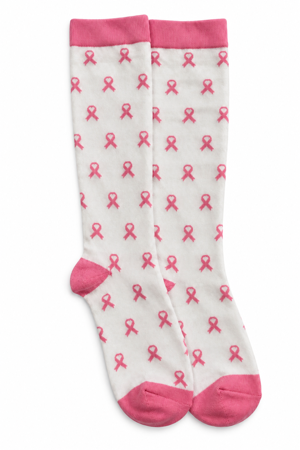 Pink Ribbon Breast Cancer Awareness Compression Socks