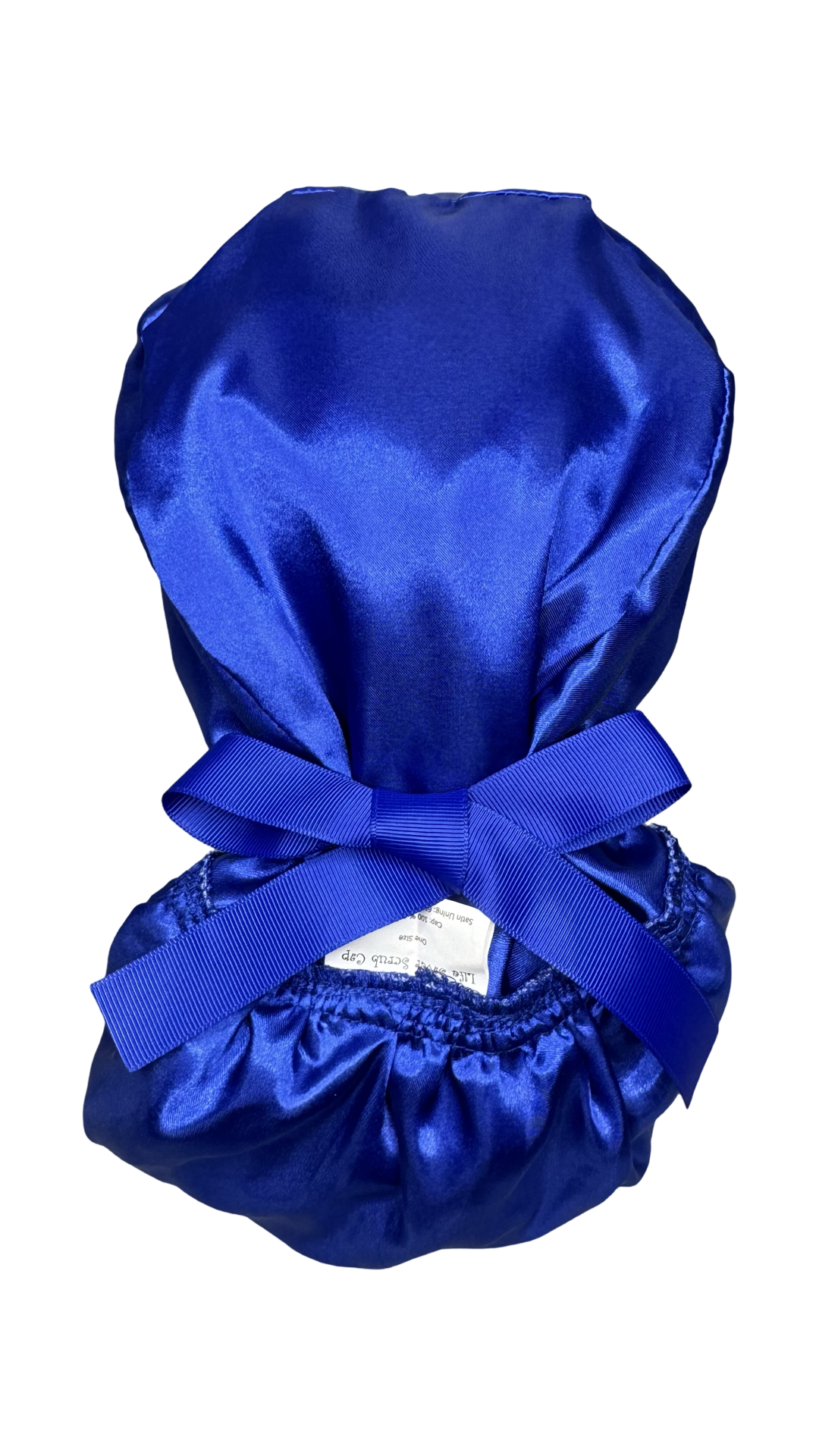 Satin Lined Ponytail Scrub Cap- Detroit Lions Blue