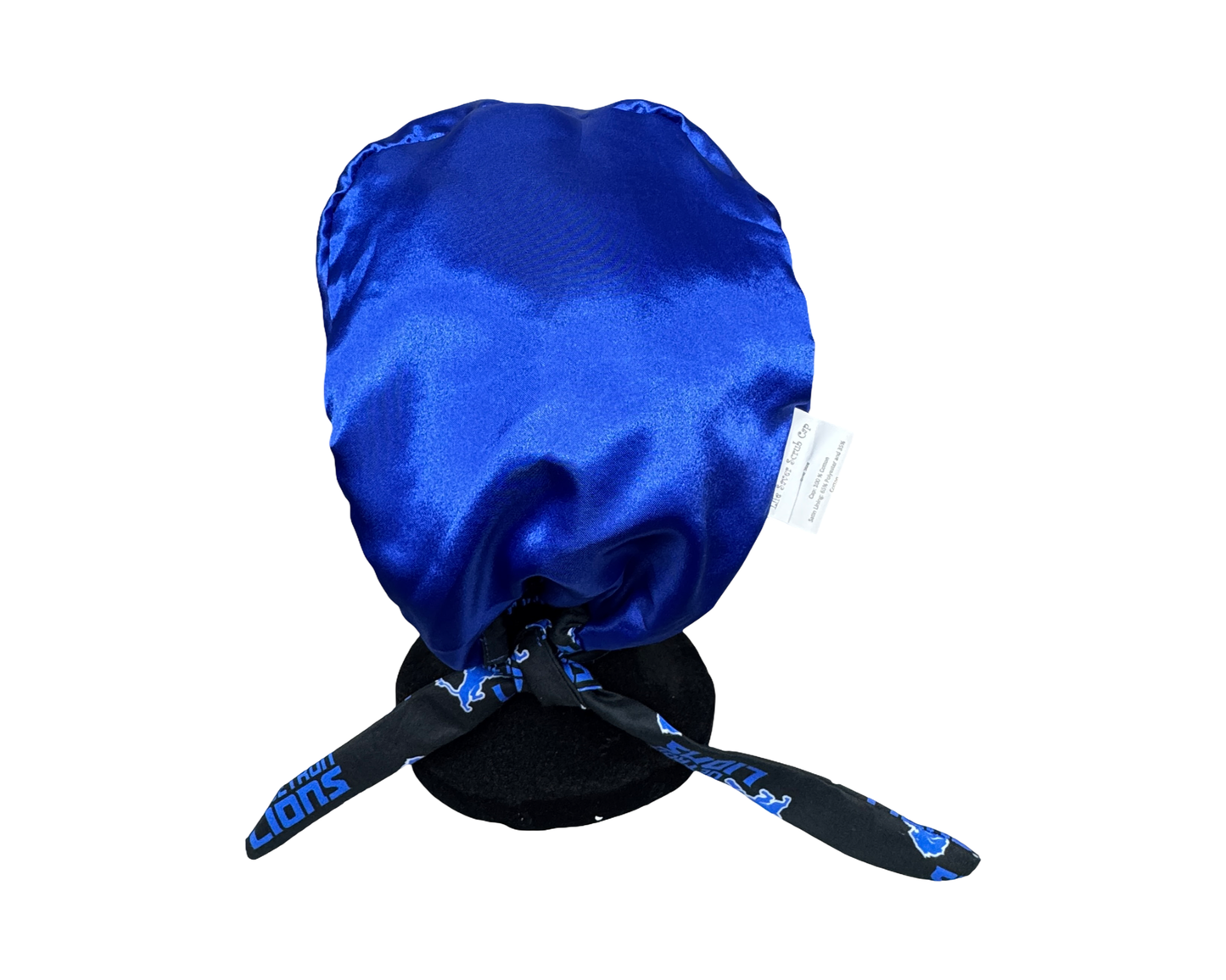 Detroit Lions Satin Lined Scrub Cap- Black