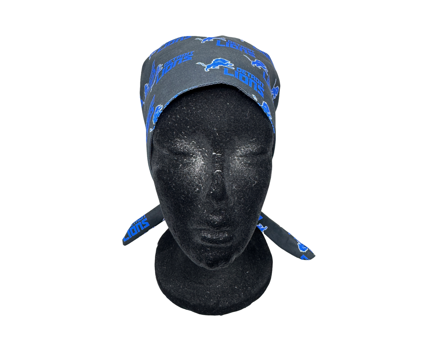 Detroit Lions Satin Lined Scrub Cap- Black