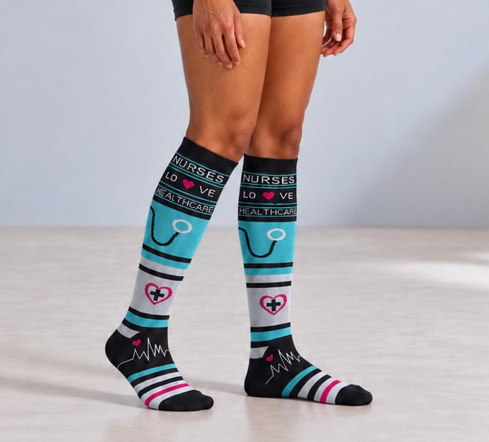 Nurses Love Healthcare Compression Socks
