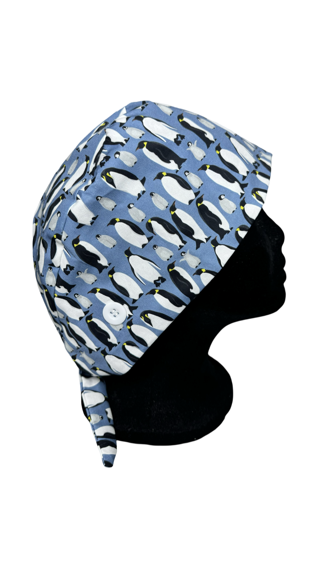 Satin Lined Scrub Cap- Penguin