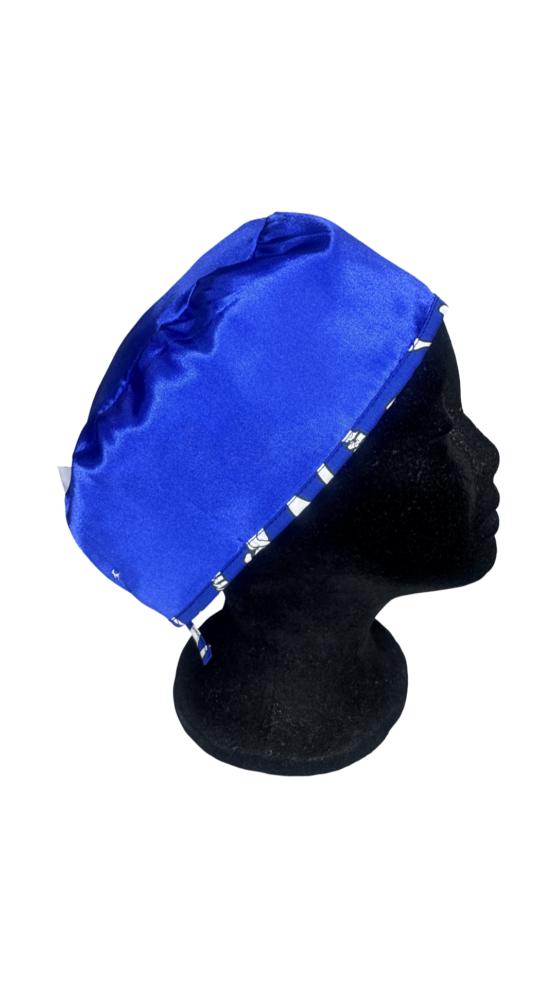 Men's Satin Lined Tie Back Scrub Cap- Bones