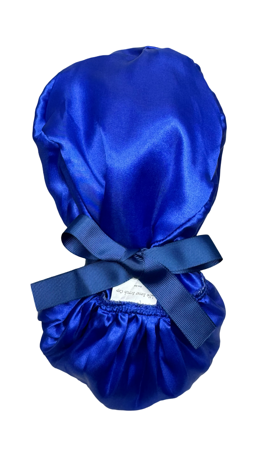 Satin Lined Ponytail Scrub Cap-Pawfect Harmony