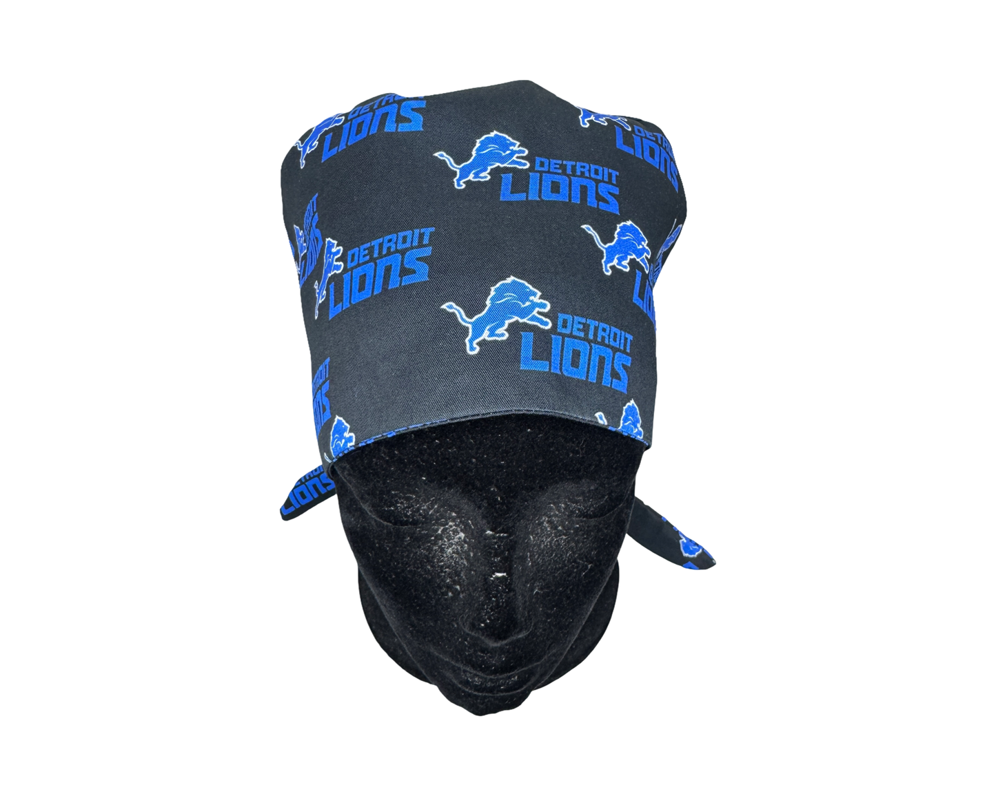 Detroit Lions Satin Lined Scrub Cap- Black