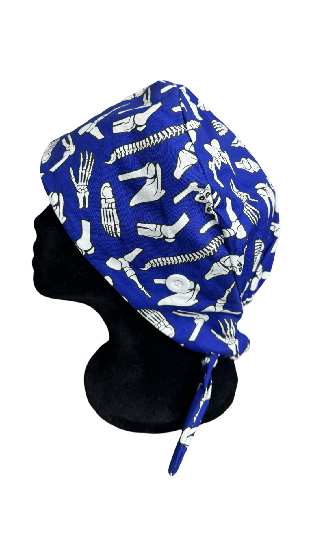 Unisex Satin Lined Scrub Cap- Bones