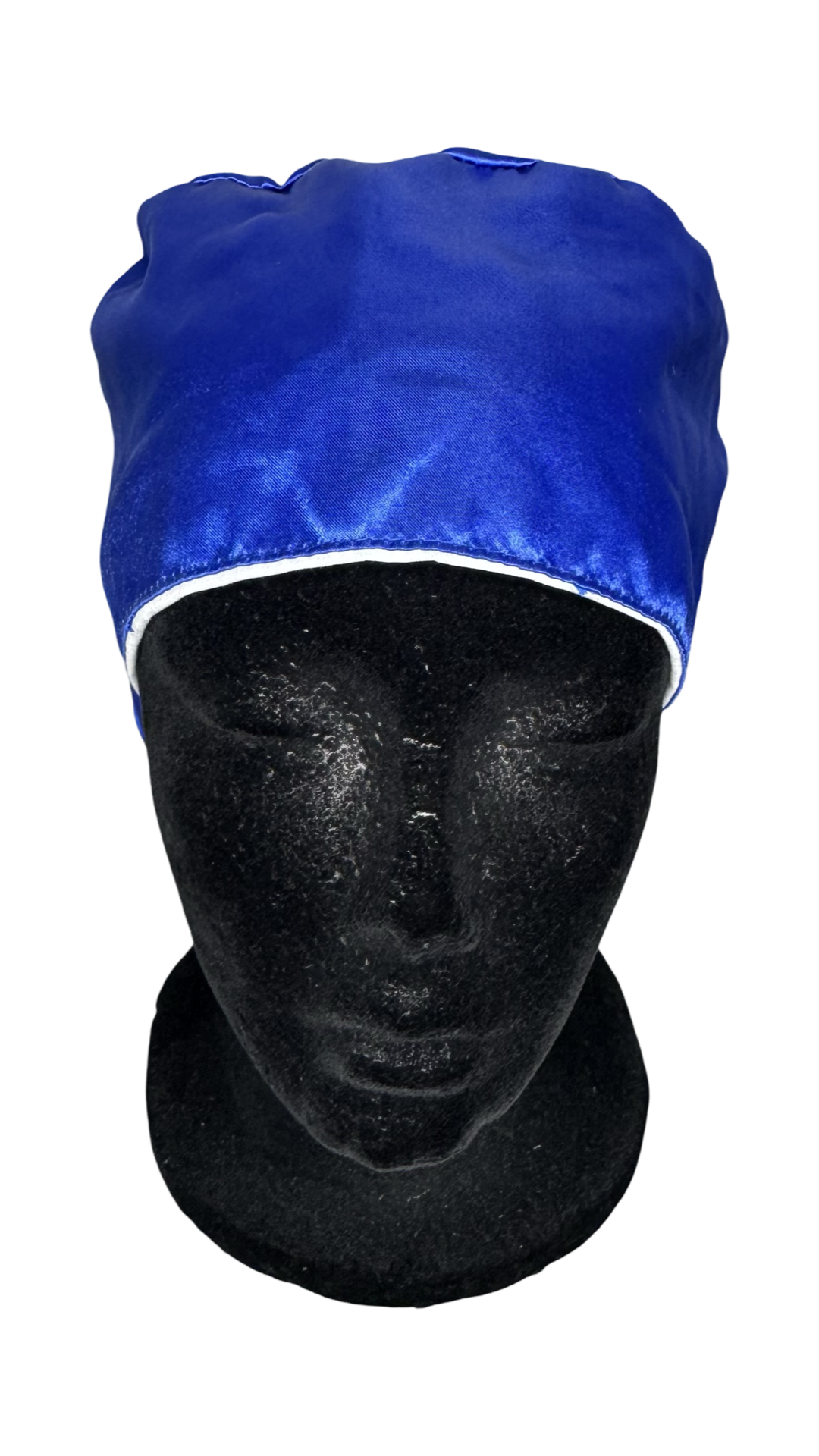 Satin Lined Ponytail Scrub Cap- Detroit Lions White