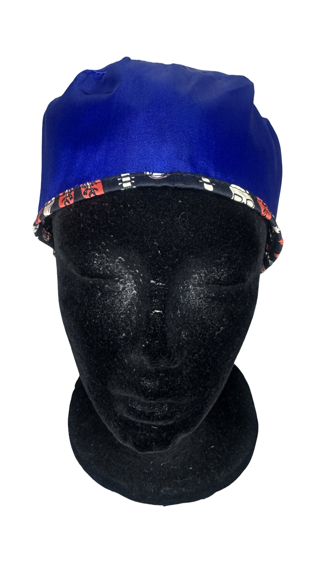 Men's Satin Lined Tie Back Scrub Cap- Anatomy