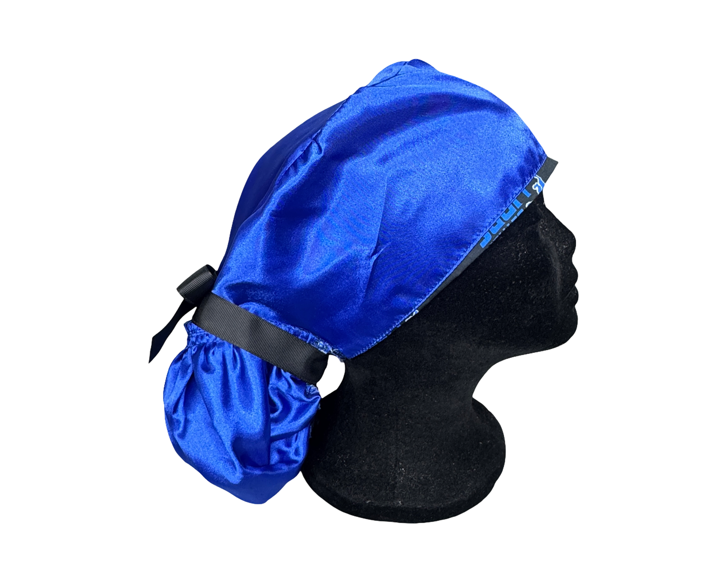 Detroit Lions Satin Lined Ponytail Scrub Cap- Black