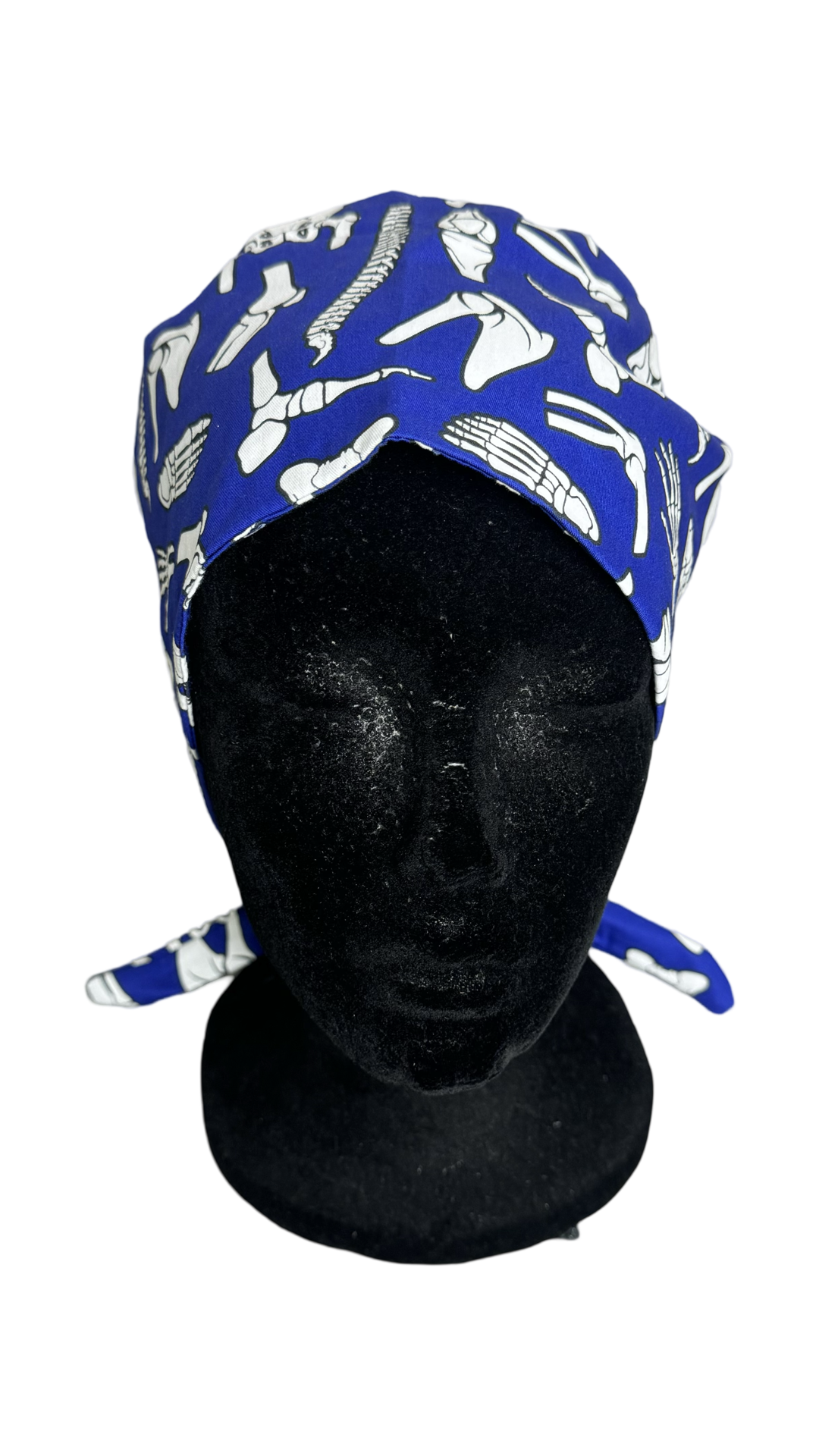 Unisex Satin Lined Scrub Cap- Bones