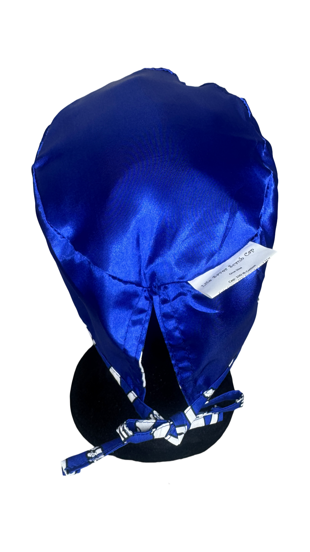 Men's Satin Lined Tie Back Scrub Cap- Bones
