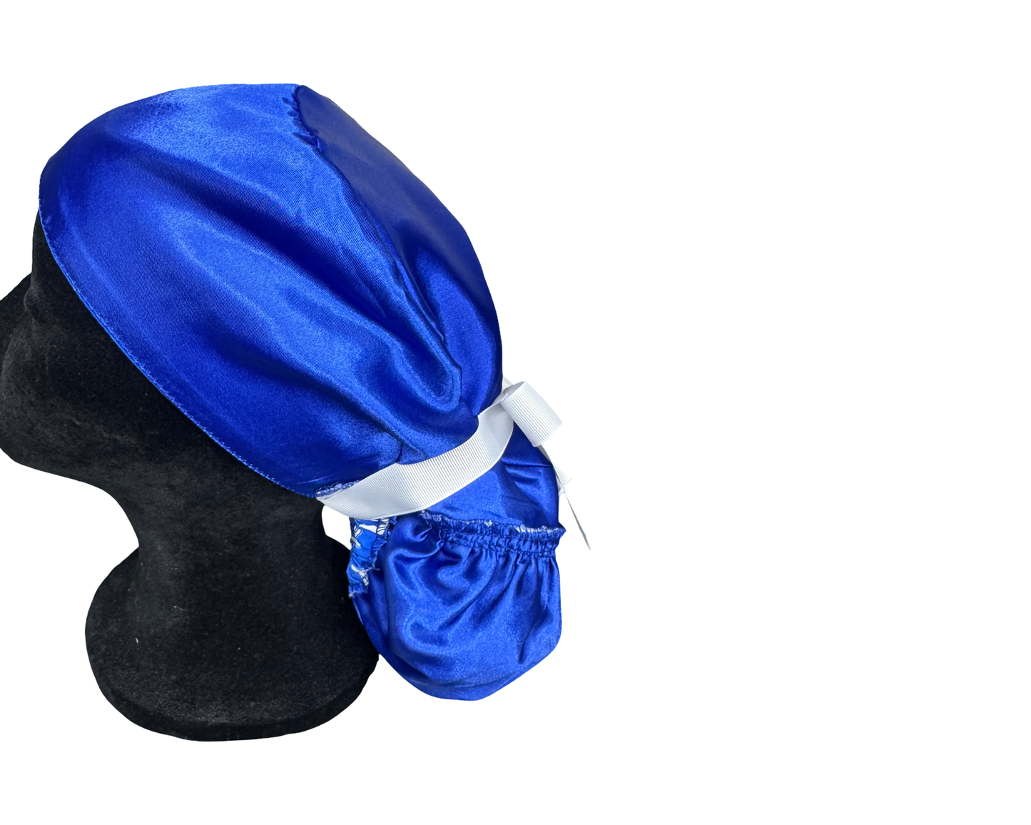 Detroit Lions Satin Lined Ponytail Scrub Cap- Blue