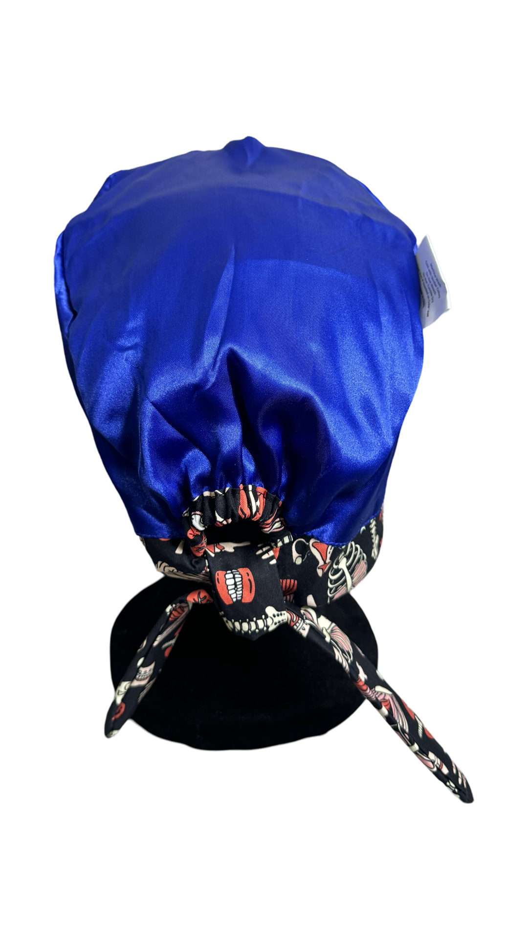 Satin Lined Tieback Scrub Cap-Anatomy