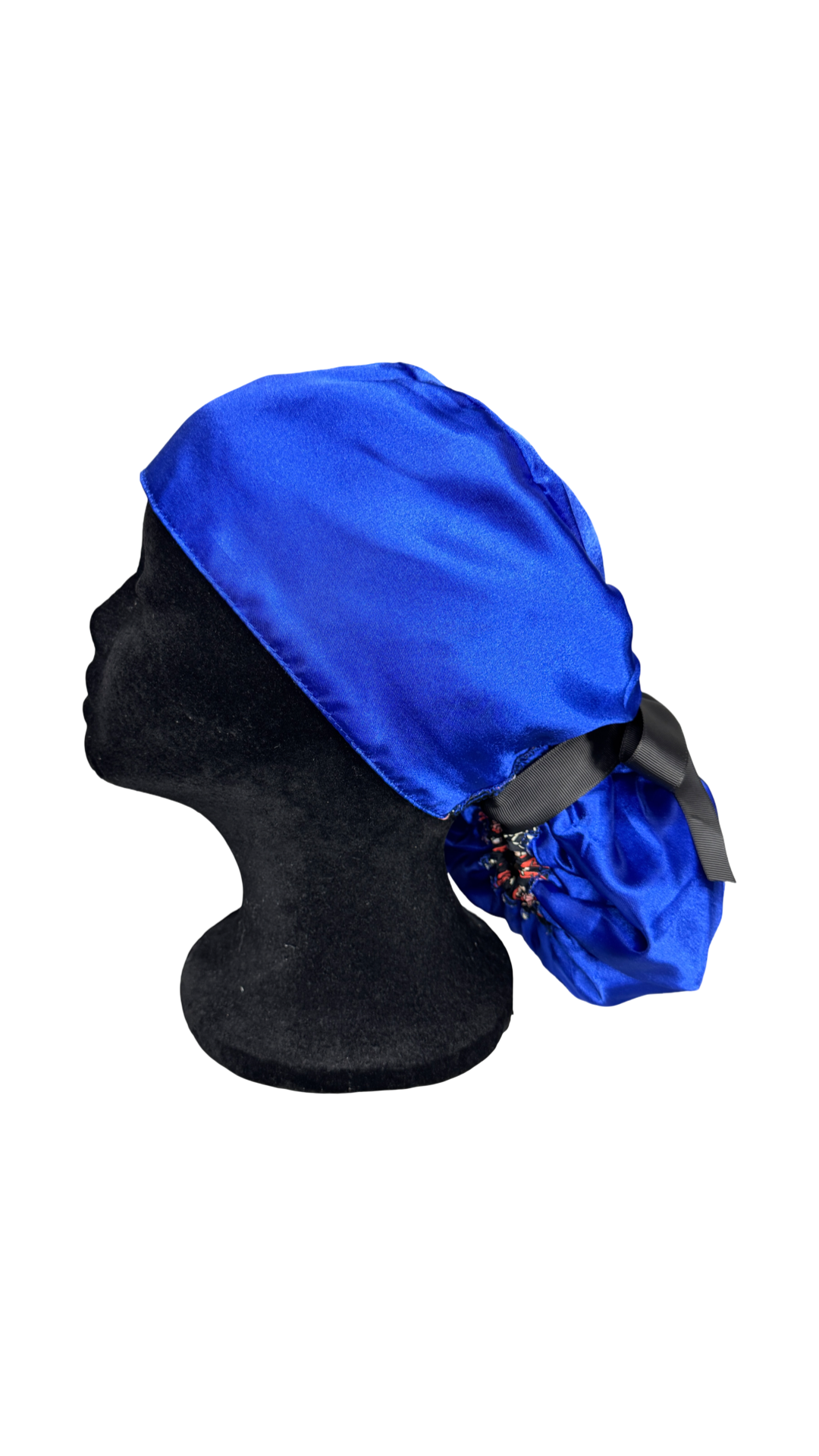 Satin Lined Ponytail Scrub Cap- Anatomy